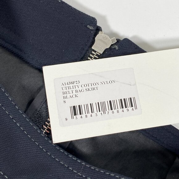 DION LEE Black Cotton 'Utility' Cargo Mini Skirt - Picture 7 of 9